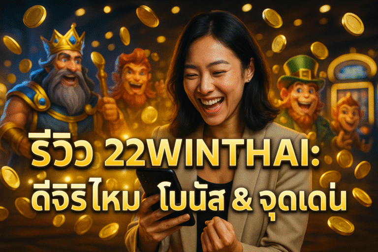 รีวิว 22WINTHAI: ดีจริงไหม โบนัส & จุดเด่น