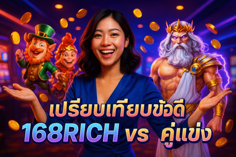 เปรียบเทียบข้อดี 168RICH vs คู่แข่ง